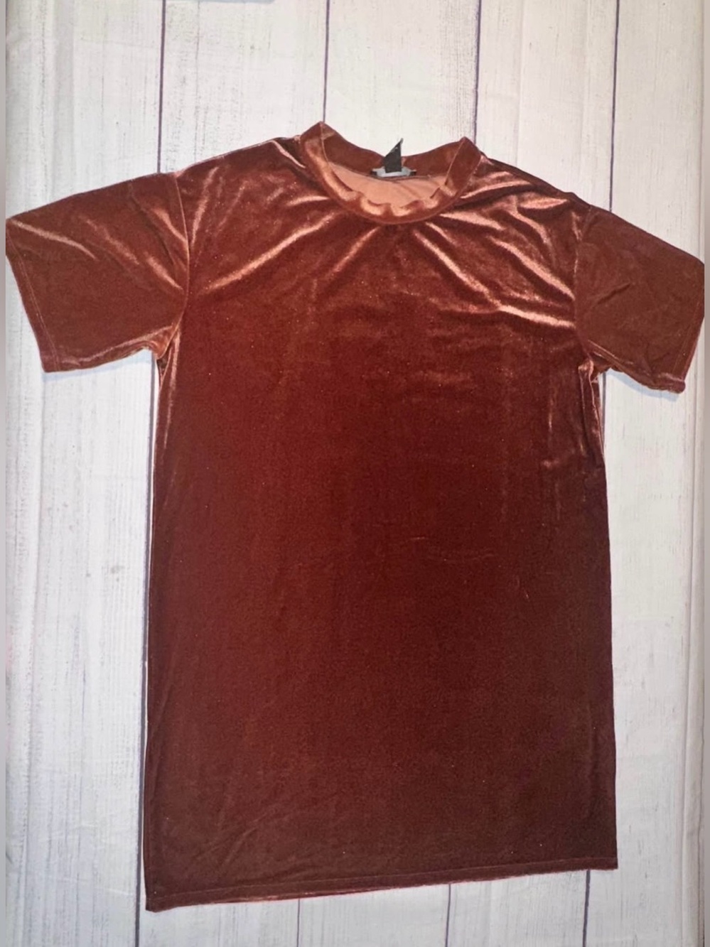 Forever 21 Copper Velvet Tee Dress
